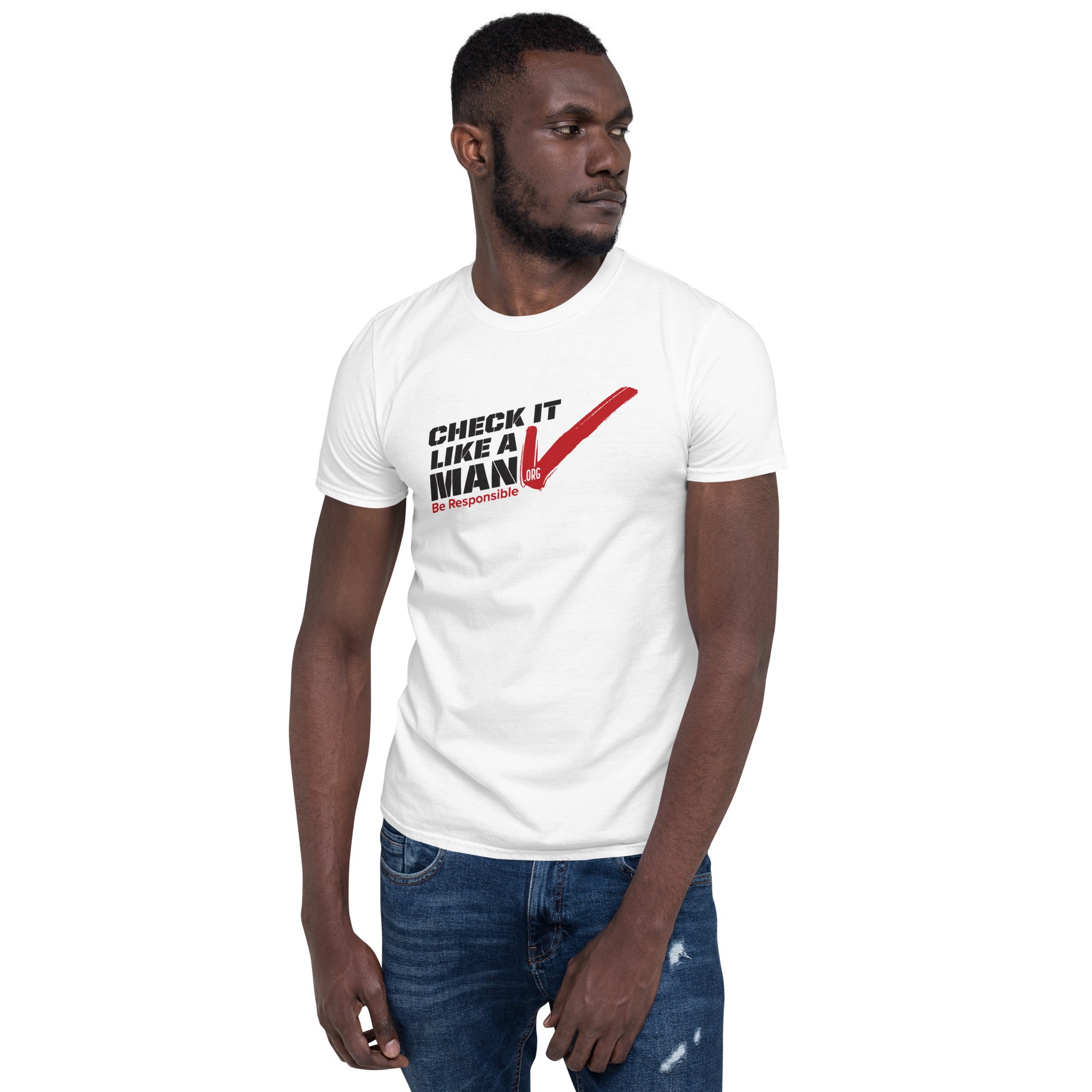 CHECK IT LIKE A MAN Short-Sleeve T-Shirt